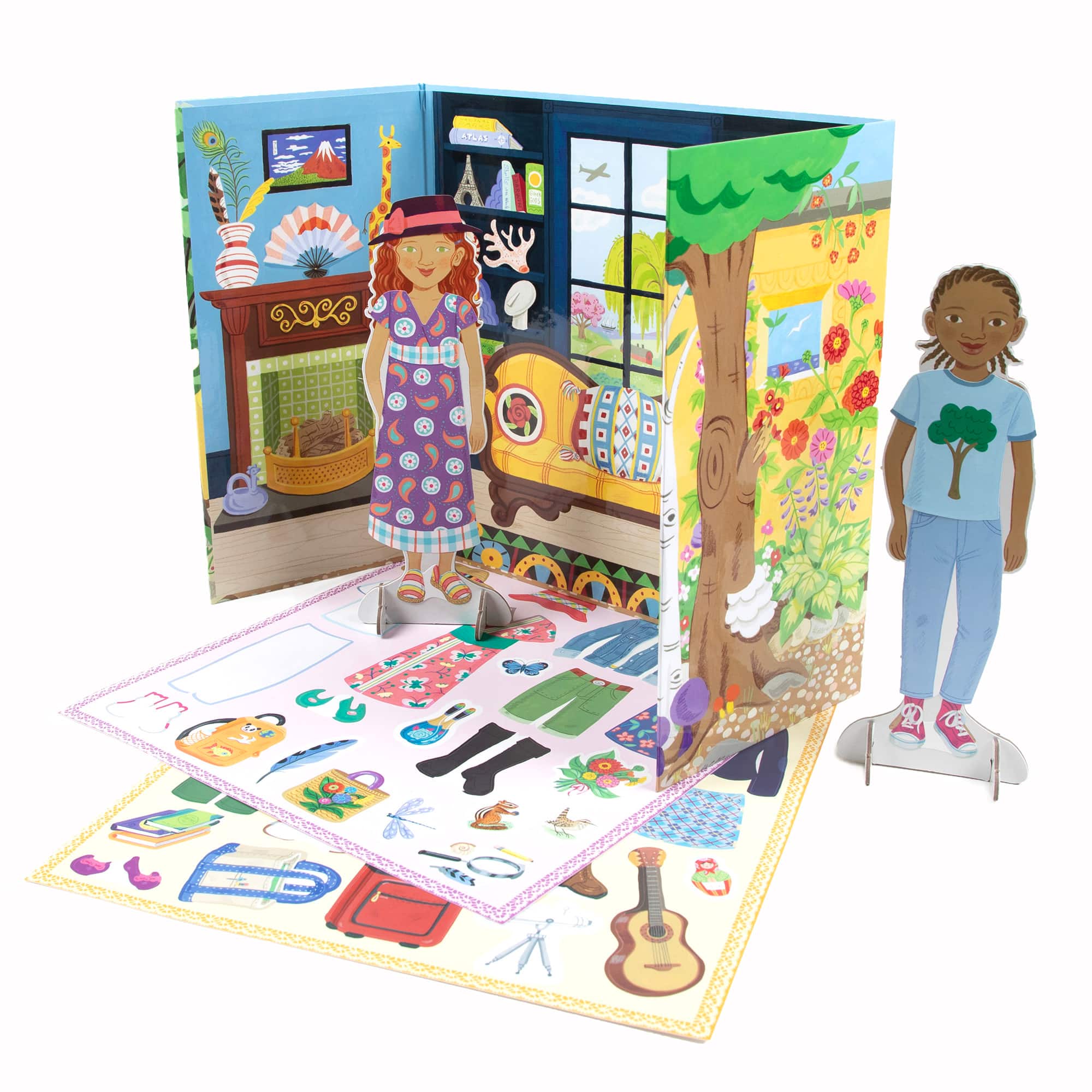 eeBoo Explorer & Botanist Paper Doll Set